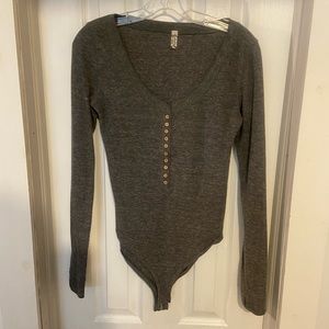 Free people Henley bodysuit size small